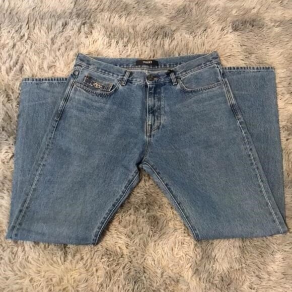 New Authentic Versace “Biggie Medusa” Nonstretch Denim Jeans – Size 34 - Picture 3 of 13